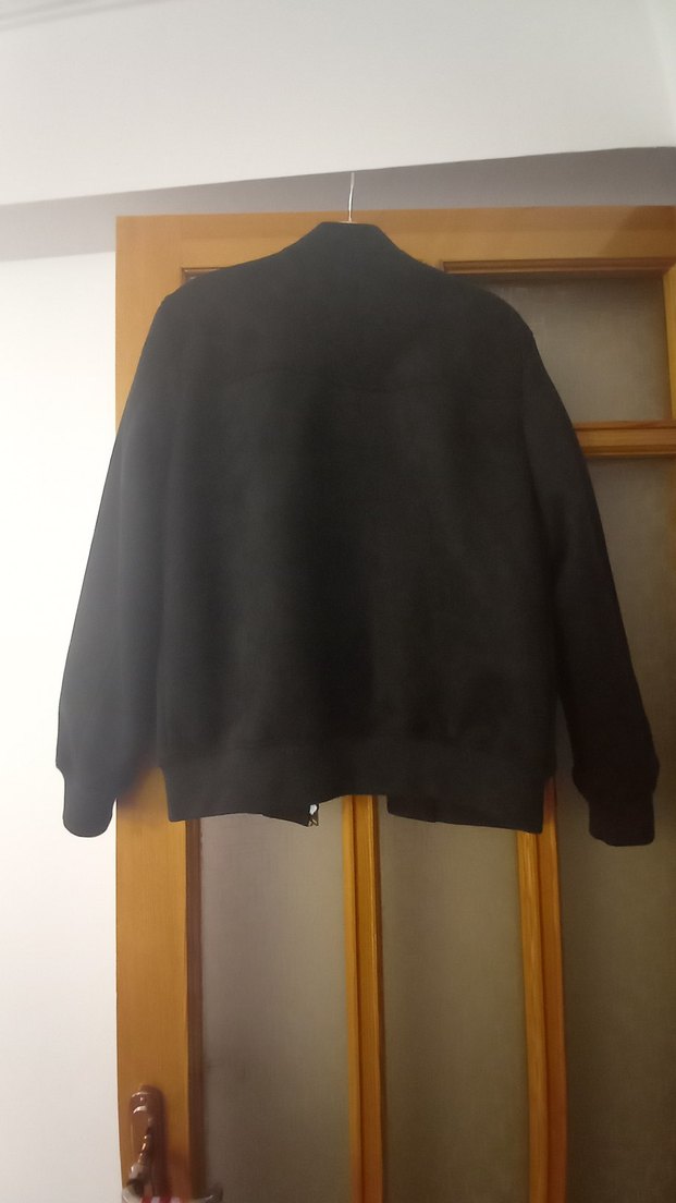 Zara marka siyah süet small erkek mont - Görsel 2