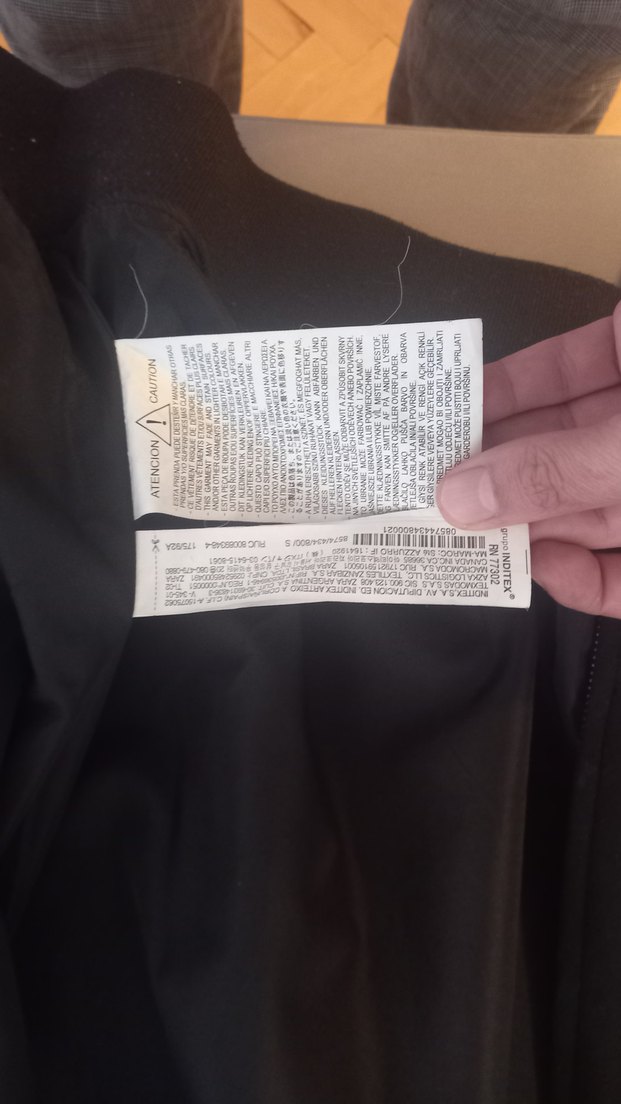 Zara marka siyah süet small erkek mont - Görsel 3