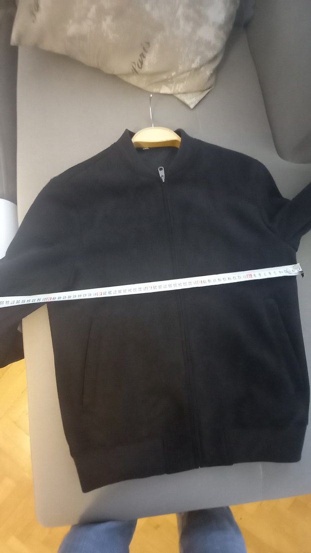 Zara marka siyah süet small erkek mont - Görsel 5