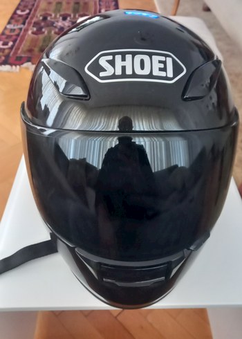 SHOEI RF 1100 Siyah Parlak Cam Motorcu Kaskı - Görsel 2