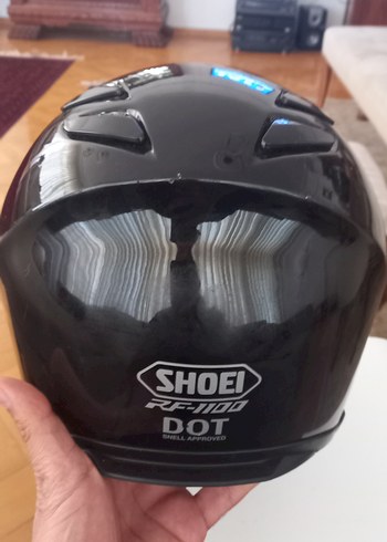 SHOEI RF 1100 Siyah Parlak Cam Motorcu Kaskı - Görsel 4