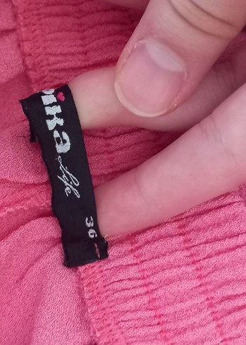 36 Beden Pembe Kadın Midi Kumaş Pantolon