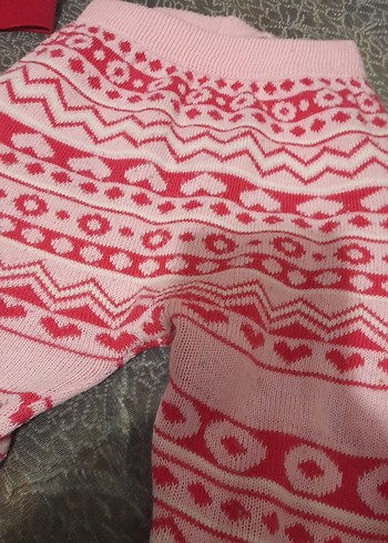 Kızlar için Bohem Desenli Triko Tayt - Görsel 2