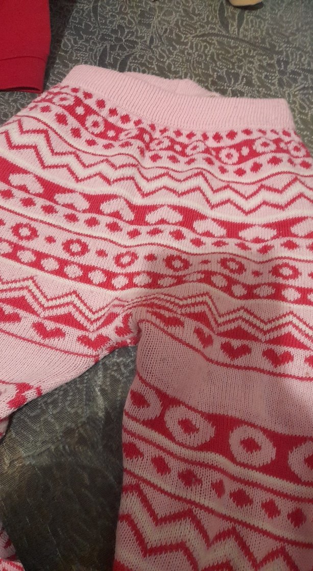 Kızlar için Bohem Desenli Triko Tayt - Görsel 2