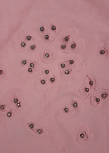 Pembe Kız Çocuk Kısa Kollu Tişört - Görsel 2