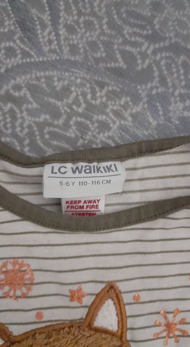 Kız Çocuk Uzun Kollu Pamuklu Tişört - Görsel 2