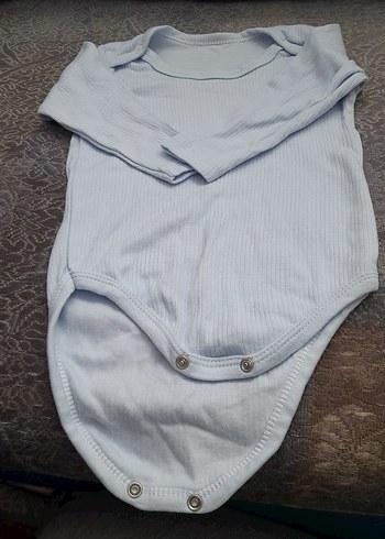 Uzun Kollu Mavi Bebek Body - Görsel 2