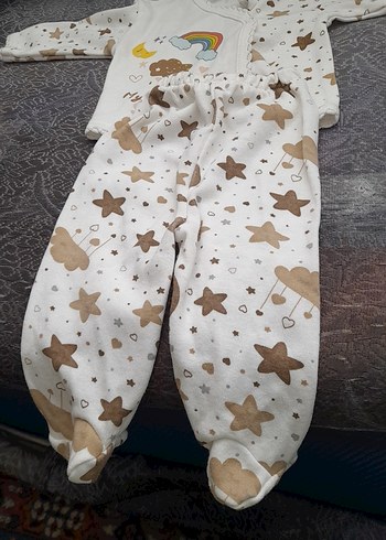 Bebek Erkek Beyaz Uzun Kollu Örgü Takım - Görsel 4