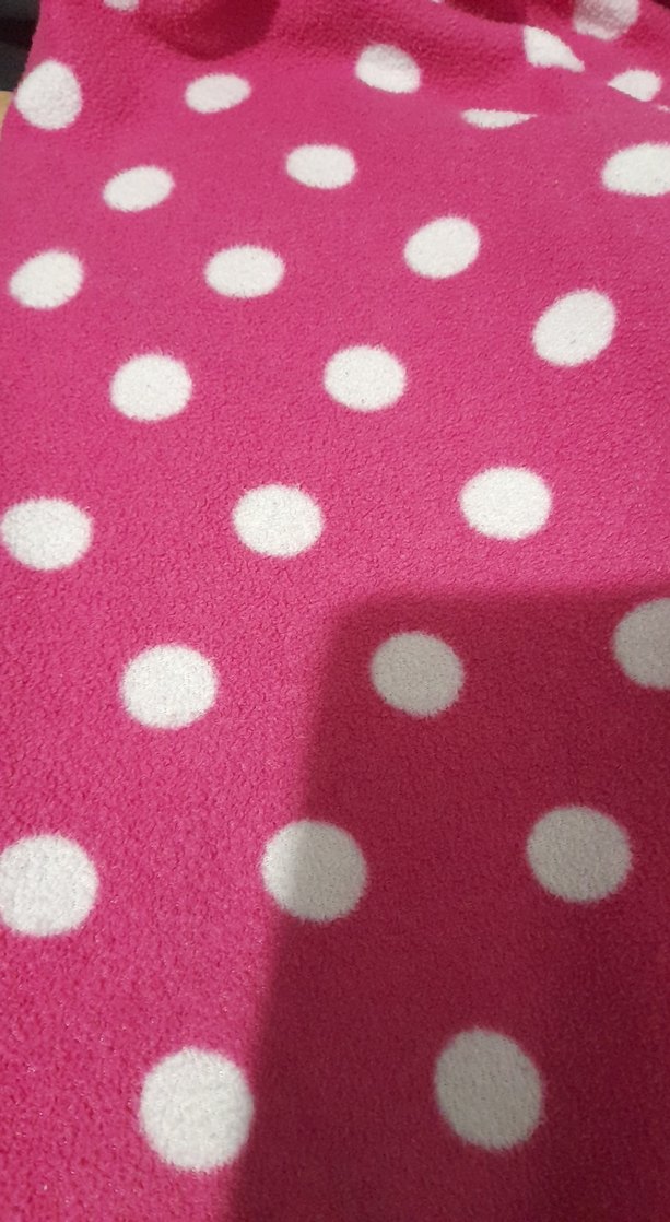 Kız Çocuk Pembe Puantiyeli Triko Tayt - Görsel 4