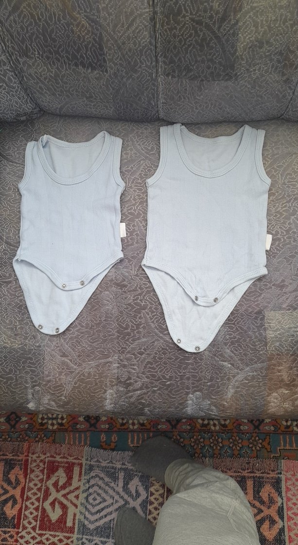 Pamuklu Bebek Erkek Kolsuz Çıtçıtlı Body - Görsel 2