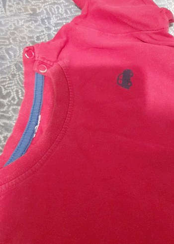 Kız Çocuk Kırmızı Uzun Kollu Basic Sweatshirt - Görsel 4