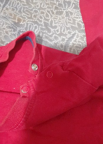 Kız Çocuk Kırmızı Uzun Kollu Basic Sweatshirt - Görsel 2