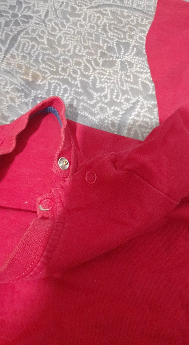 Kız Çocuk Kırmızı Uzun Kollu Basic Sweatshirt - Görsel 2