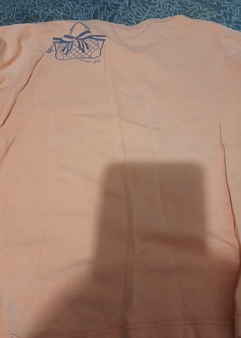 Bej Baskılı Uzun Kollu Kız Tişörtü - Görsel 3