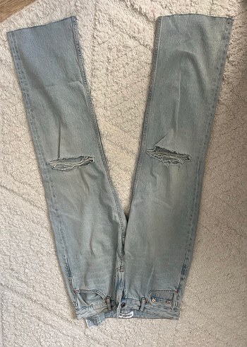 Pull and Bear Rahat Kesim Midi Denim Kadın Pantolon