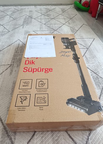 450 Watt Dik Süpürge - Siyah