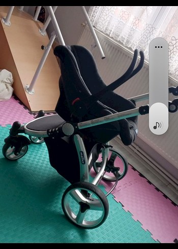 9- 18 kg Beden mavi Renk Koyu Mavi Bebek Arabası ve Oto Koltuğu