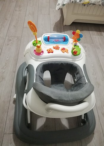 Gri Bebek Yürüteci Oyuncaklı - Görsel 3