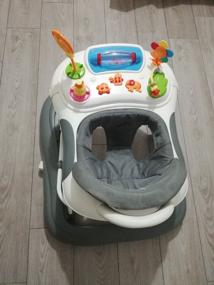 Gri Bebek Yürüteci Oyuncaklı - Görsel 4