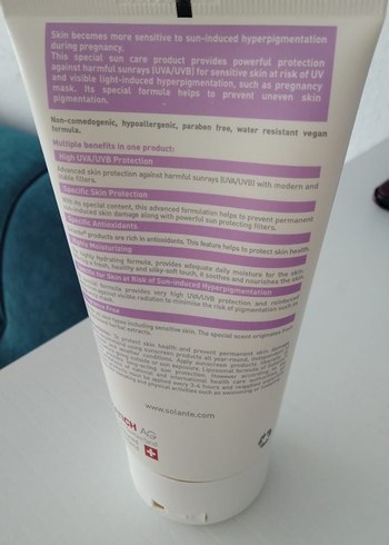 Solante Pregna Hamile SPF50+ Güneş Koruyucu Losyon - Görsel 2
