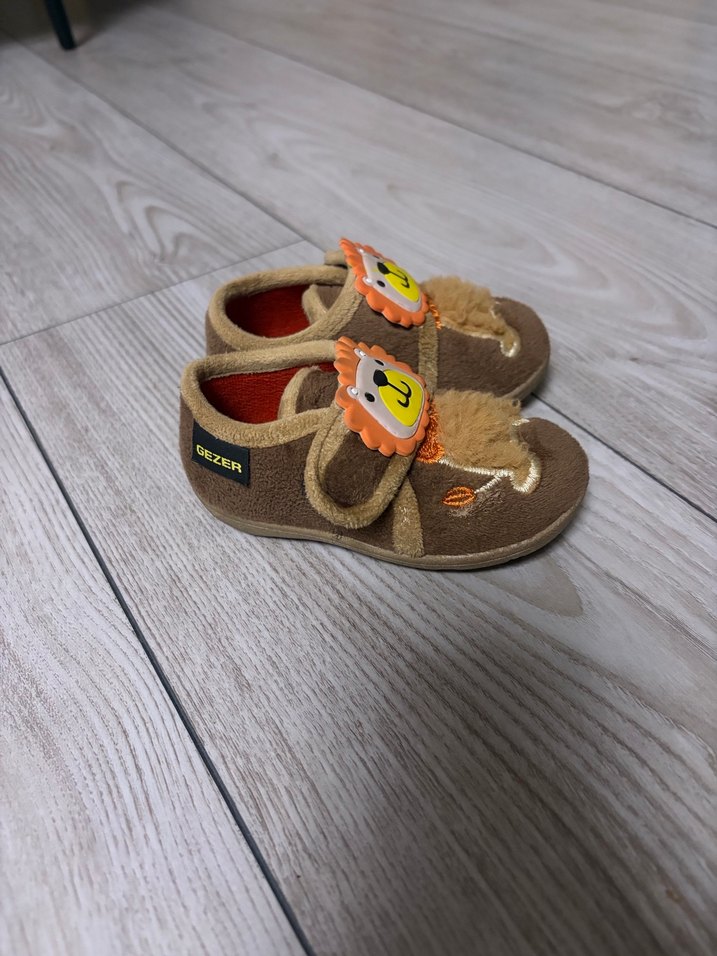 Kahverengi Erkek Çocuk Sıcak Ev Terliği - Görsel 2