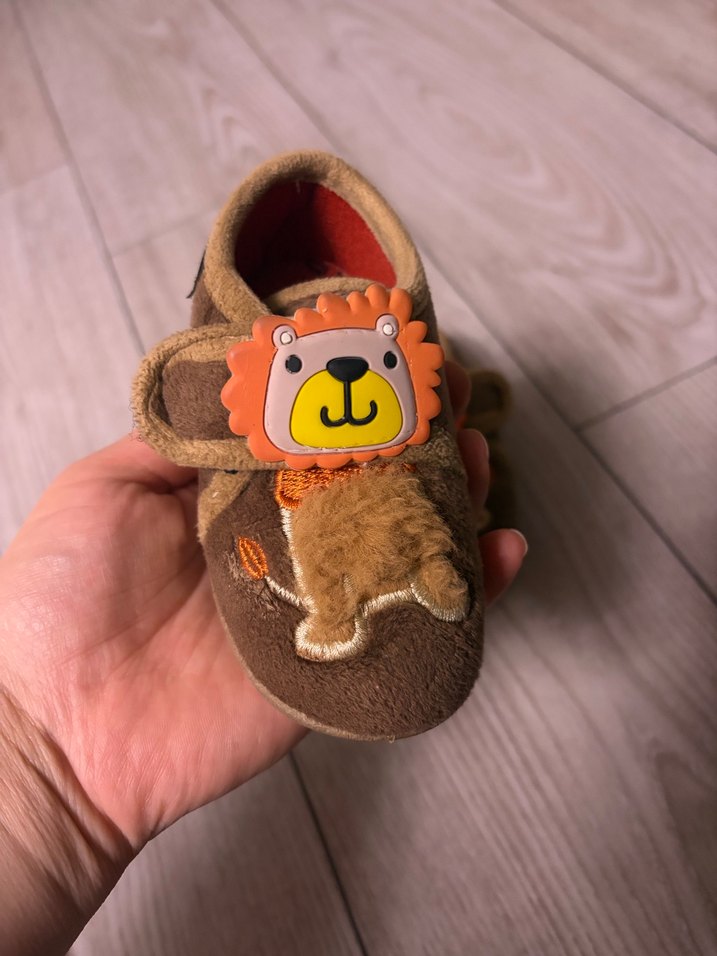 Kahverengi Erkek Çocuk Sıcak Ev Terliği - Görsel 5