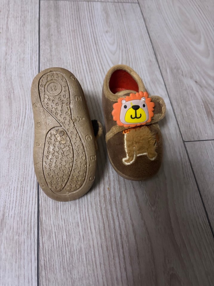 Kahverengi Erkek Çocuk Sıcak Ev Terliği - Görsel 4