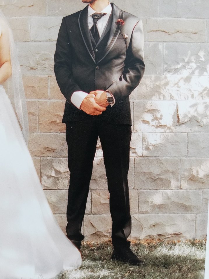 Lacivert Düğmeli Modern Klasik Damatlık Ceket - Görsel 5