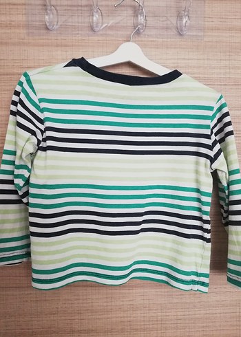 Çizgili Erkek Çocuk Uzun Kollu İnce Tişört - Görsel 3