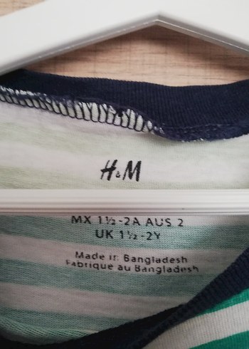 Çizgili Erkek Çocuk Uzun Kollu İnce Tişört - Görsel 2