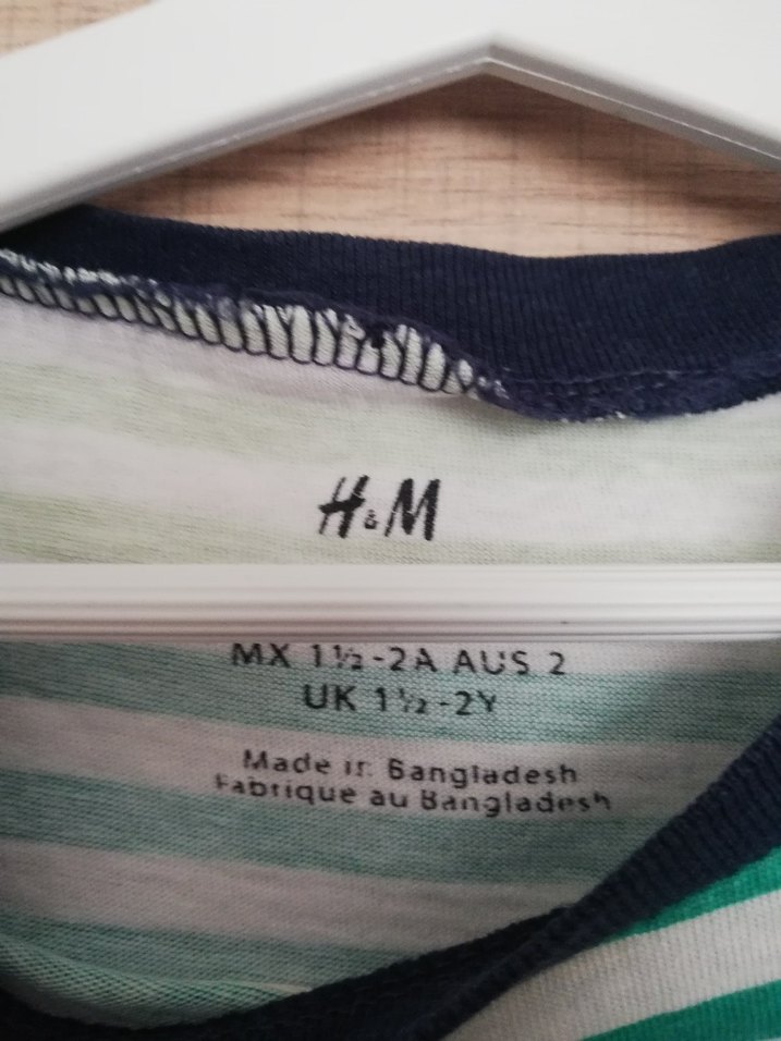 Çizgili Erkek Çocuk Uzun Kollu İnce Tişört - Görsel 2