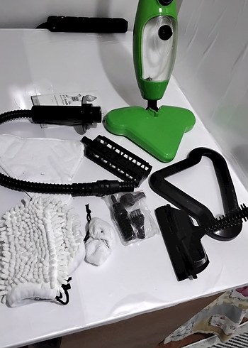 Yeşil Renkli Çok Parçalı Buharlı Temizleyici