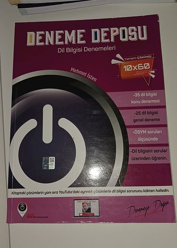 Deneme Deposu Dil Bilgisi Denemeleri Kitabı