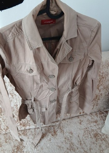 LC Waikiki Levis Bej Kruvaze Ceket