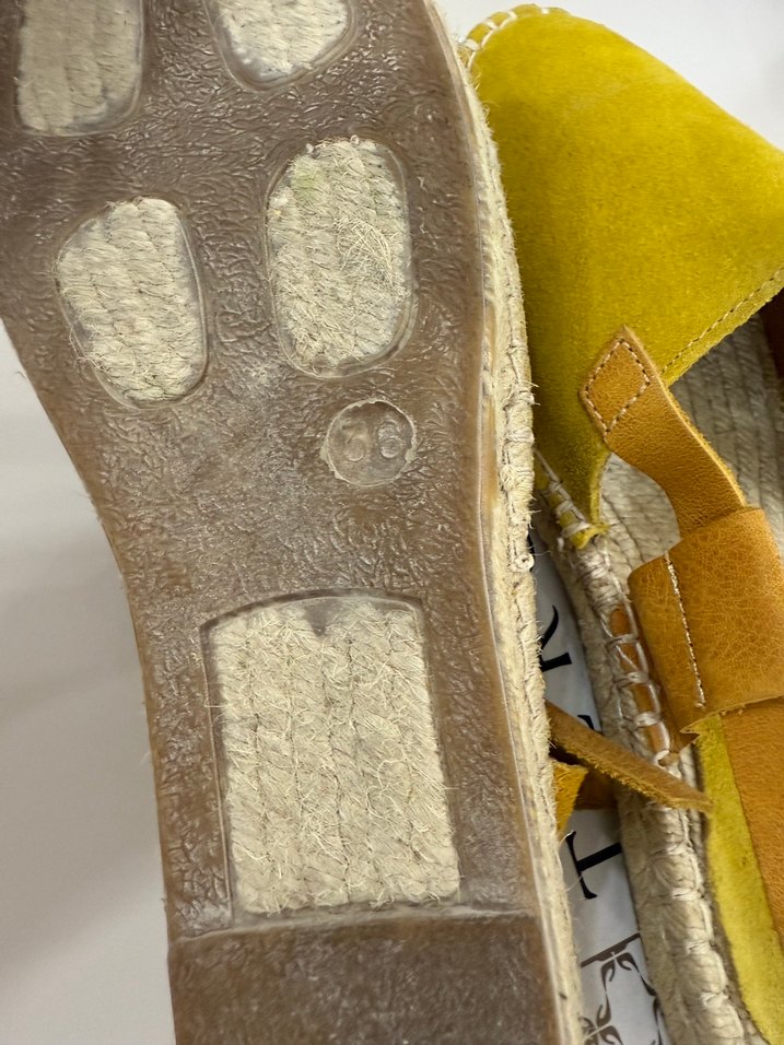 Sarı Süet Kadın  Espadril - Görsel 3