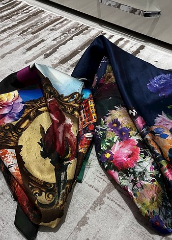 İkili Baskılı Eşarp - Görsel 2