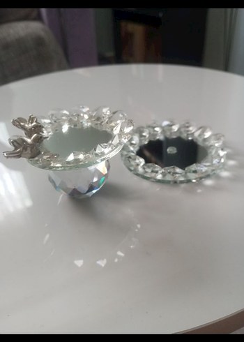 Beyaz Kristal yüzük standı - Görsel 2