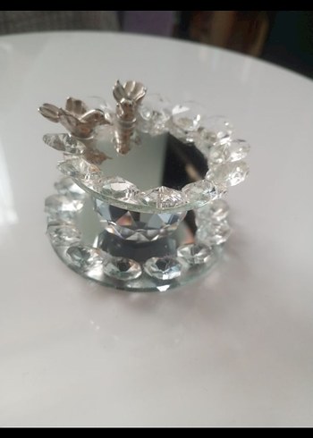 Beyaz Kristal yüzük standı - Görsel 3