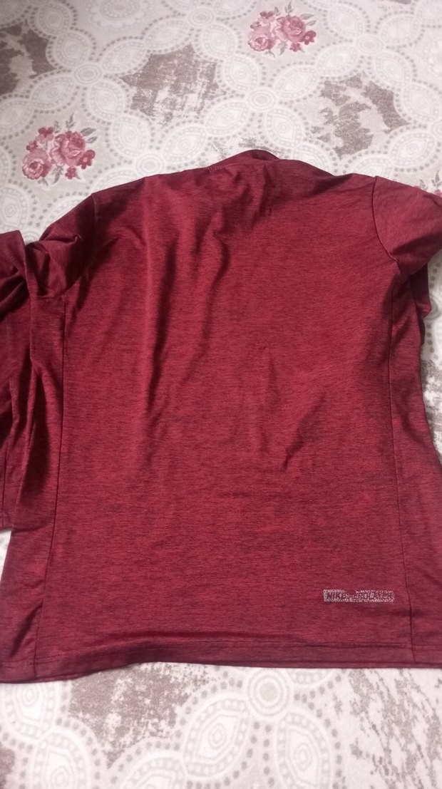 Bordo Erkek Fermuarlı Yüksek Yaka Sweatshirt - Görsel 2