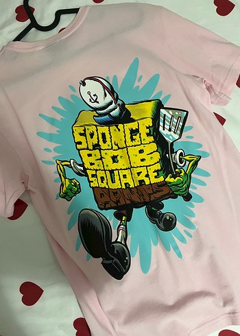 Pembe Baskılı Erkek Kısa Kollu Tişört - Görsel 4