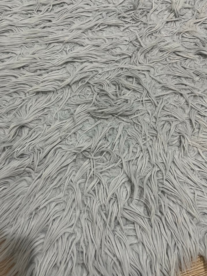 Bohem Gri Peluş Halı - Görsel 2