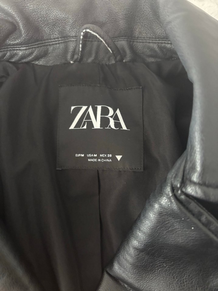 Zara deri ceket - Görsel 2