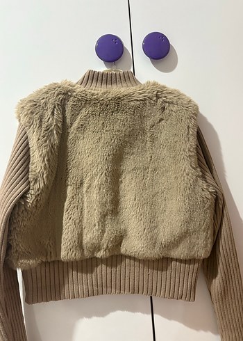 Bershka peluş hırka - Görsel 3