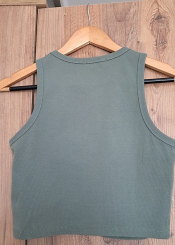 LC Waikiki LCW Halter Yaka Crop Top Yeşil