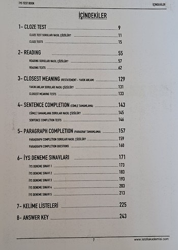 Beden İngilizce Yeterlilik Sınavı Test Kitabı Cevap Anahtarlı