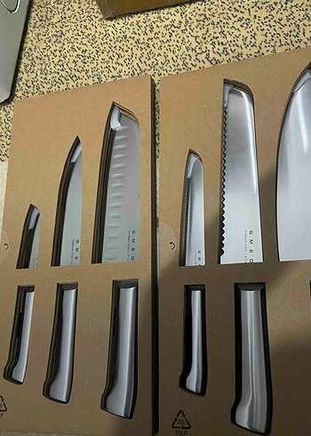 krem 6'lı bıçak seti - Görsel 3