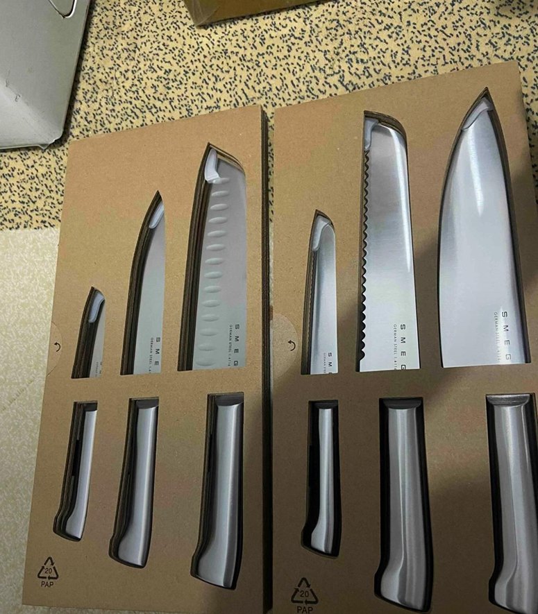 krem 6'lı bıçak seti - Görsel 3