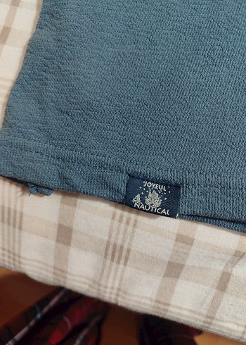 Mavi Pamuklu Erkek Tişört - Görsel 4