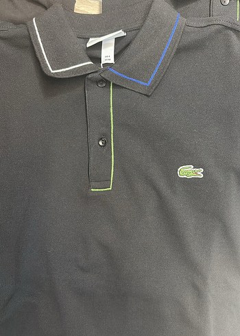 Lacoste Lacoste Düğmeli Siyah Erkek Polo Tişört