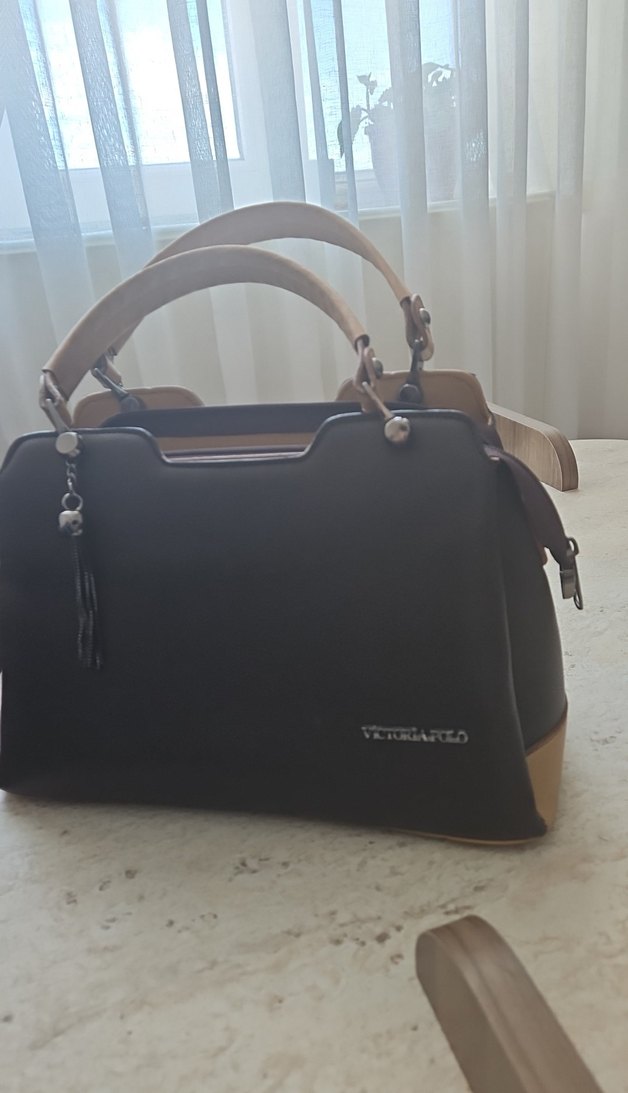 Kahverengi Klasik Kadın Deri Çanta victoria polo - Görsel 3